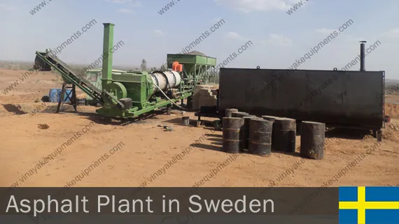 Mobile Drum Mix Plant in sweden